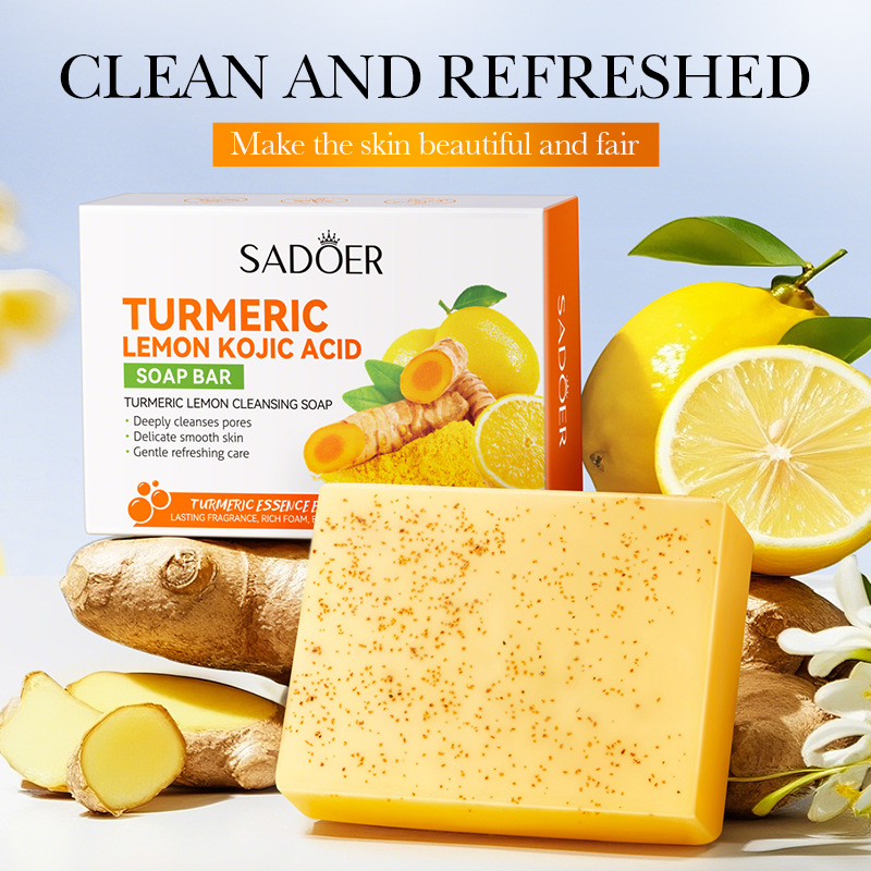 Soap Making Ingredients - Sapone detergente alla curcuma e limone