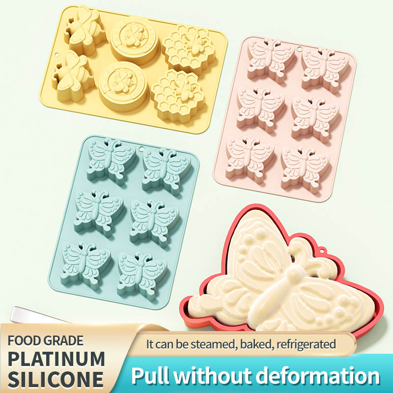 Soap Making Recipes - 6 fori 3D insetto farfalla Silicone